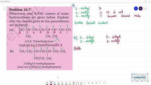 Structures and IUPAC names of somehydrocarbons are given below. Explainwhy the names given