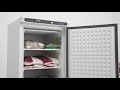Vidéo: Armoire réfrigérée négative 365 Litres PRO, 1 porte réversible, blanche, 210 W, 220 V - MONO