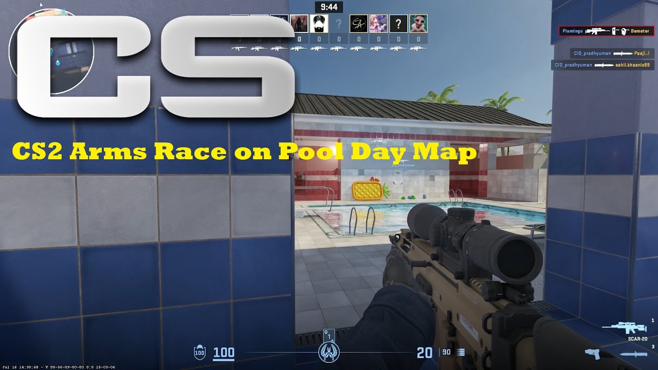 CS2 Arms Race Pool Day | Climbing the Weapon Ladder to Golden Knife in Intense Close-Combat Battle!
