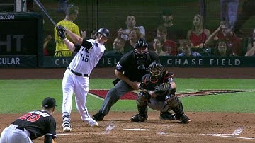 MIA@ARI: Corbin lines an RBI double to left