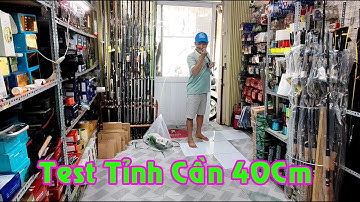 Thử Test Tỉnh Cần Rút Gọn 40cm Đa Năng Câu Lure, Lancer Sông Suối