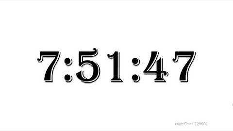 Free Digital Clock for PowerPoint - MatsClock 120001