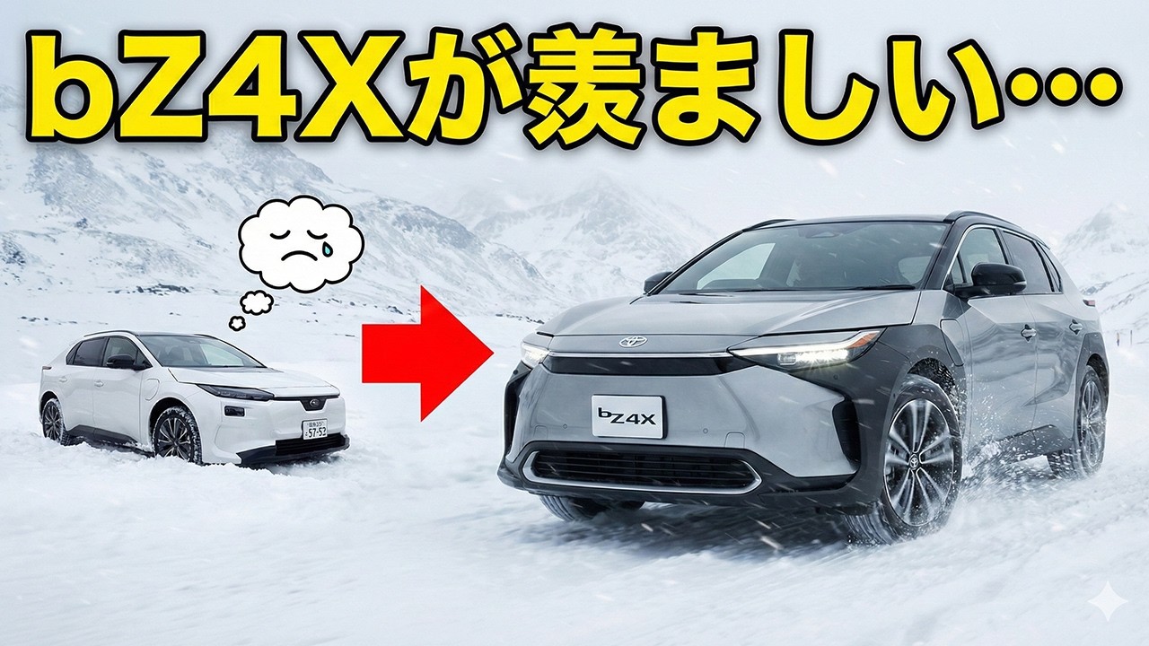 【暴露】bZ4Xが羨ましい…。ソルテラには無い「最強の冬装備」と驚異の節電術