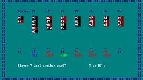 Simple BlackJack "game" made in C++ (C++ I/O card game)