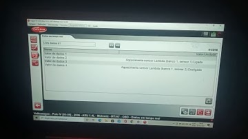 scanner Delphi sonda lambda análise.