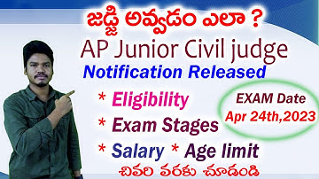 AP Junior civil judge Notification 2023//Explained