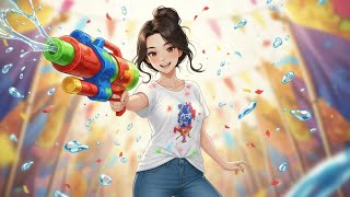 Rainbow Moments: Anime Morning to Night Adventure 🌈#PlayfulColors# holi screenshot 5