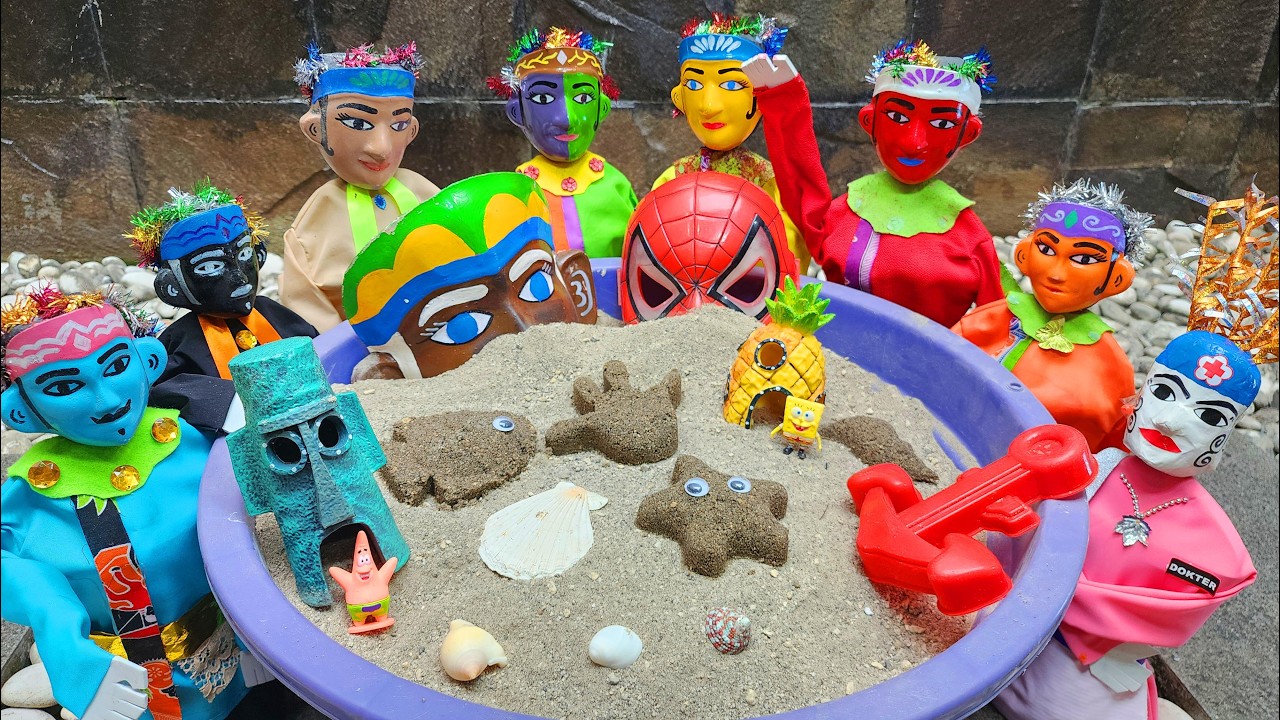 Yuk Temukan Kepala Ondel Ondel Dengan Menggali Timbunan Pasir Untuk Dipasangkan Ke Badan Ondel 178