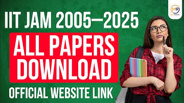 IIT JAM 2005–2025 All Papers Download – Official Website Link | Mathstats @8810409392