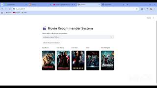 Movie recommender using python, numpy, panda, skicit learn and streamlit
