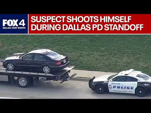 Suspect shoots himself after confrontation with Dallas Police