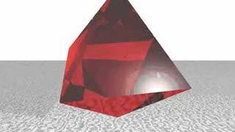octahedron in a cube - POVRAY animation