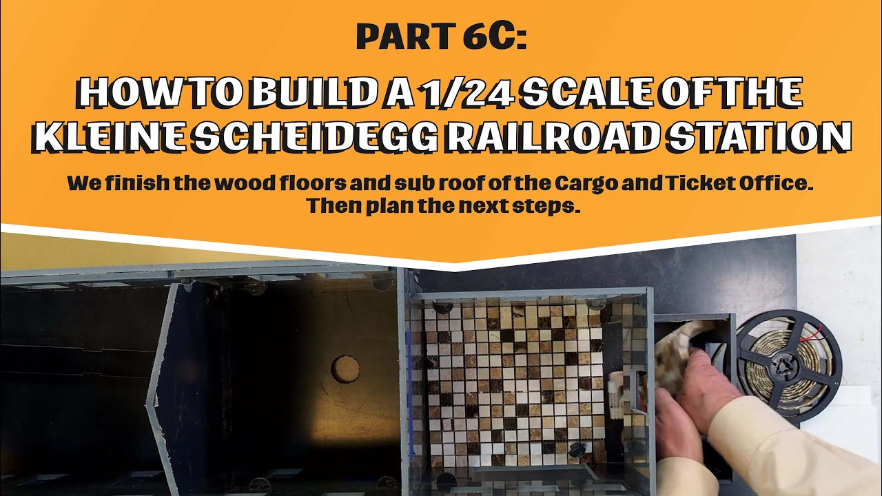 TRAINLI TV: PART 6C How to Build the 1/24 Scale Replica of the Kleine Scheidegg Railroad Station