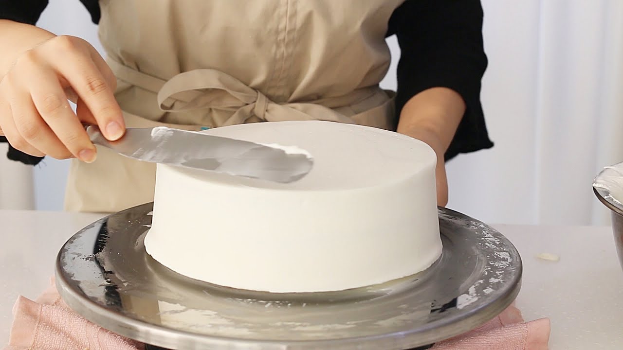 🍰생크림 케이크 만들기 : 케이크 아이싱하는법 : How to make cream cake [ 301baking :: 301베이킹 ]