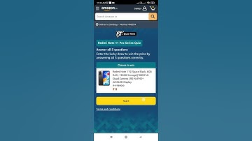 Redmi Note 11 Pro Series Quiz Answer Today | Amazon Quiz Answer Today | 3 March 2022