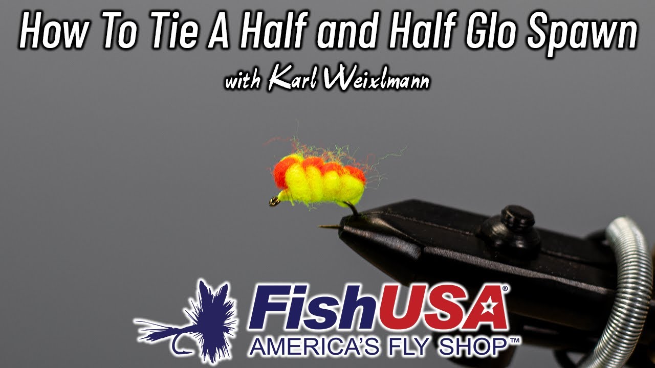 How To Tie a Half and Half Glo Spawn - Dirty Water Fly for Steelhead Fishing