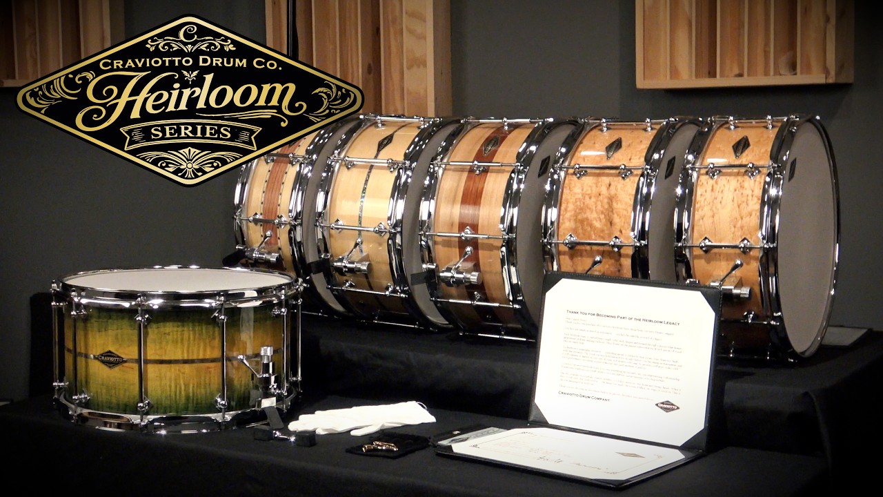 Announcing the Heirloom Series from Craviotto Drum Company