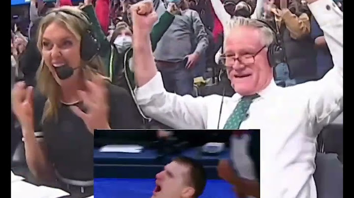 Denver Nuggets' announcer's precious reaction during Aaron Gordon's game winner