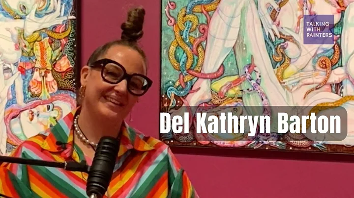 Del Kathryn Barton talks with Maria Stoljar at Ros...
