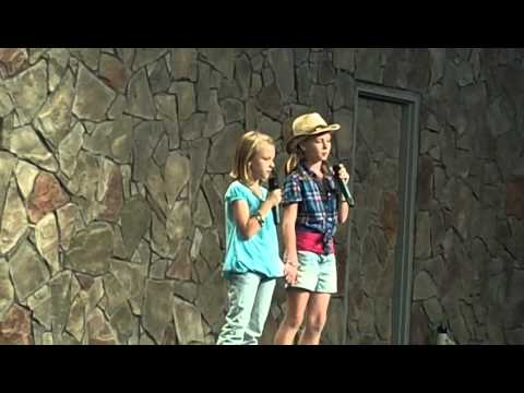 Alyson & Abby singing The Climb at Talent Showcase...
