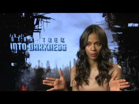 Zoe Saldana Interview - Star Trek Into Darkness - YouTube