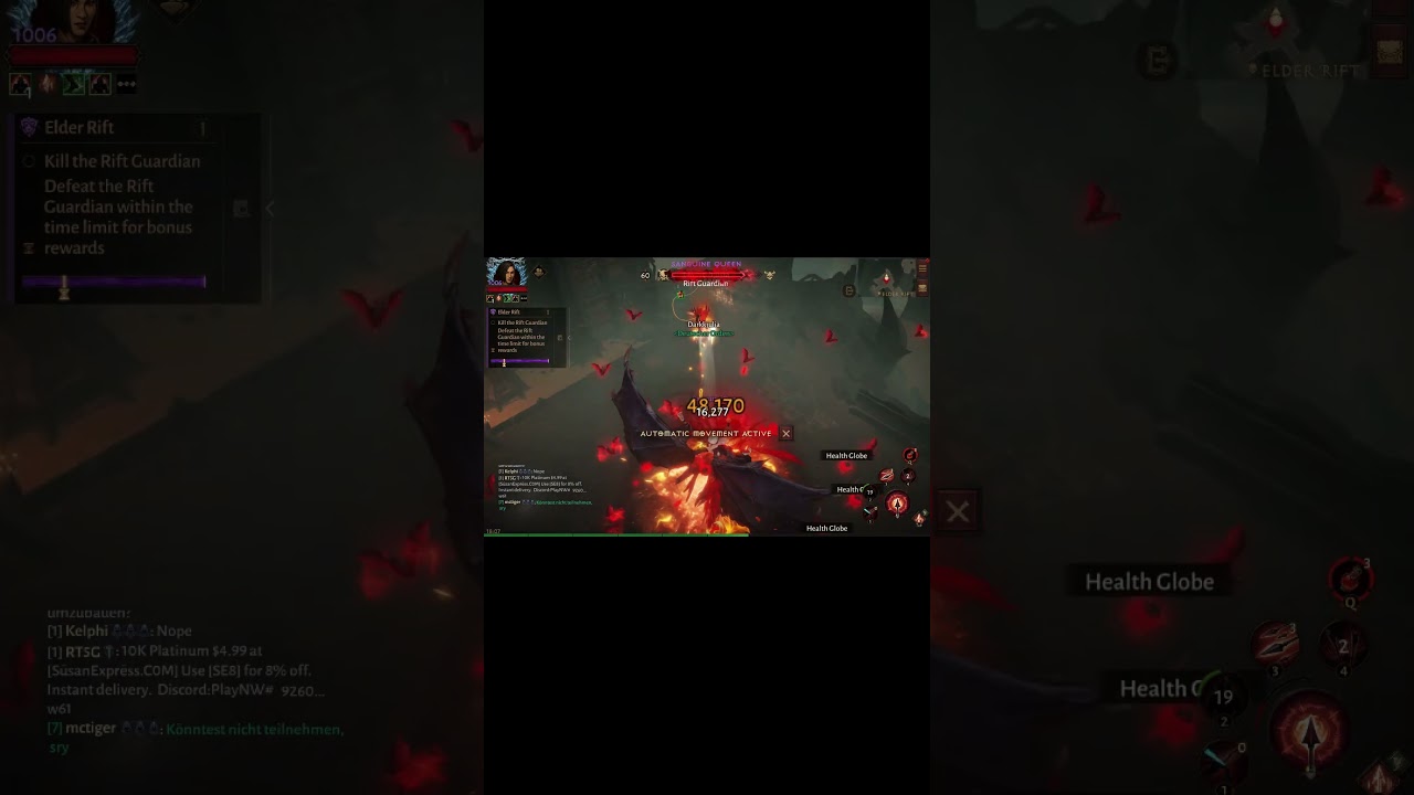 Diablo immortal elder rift boss 24 # shorts