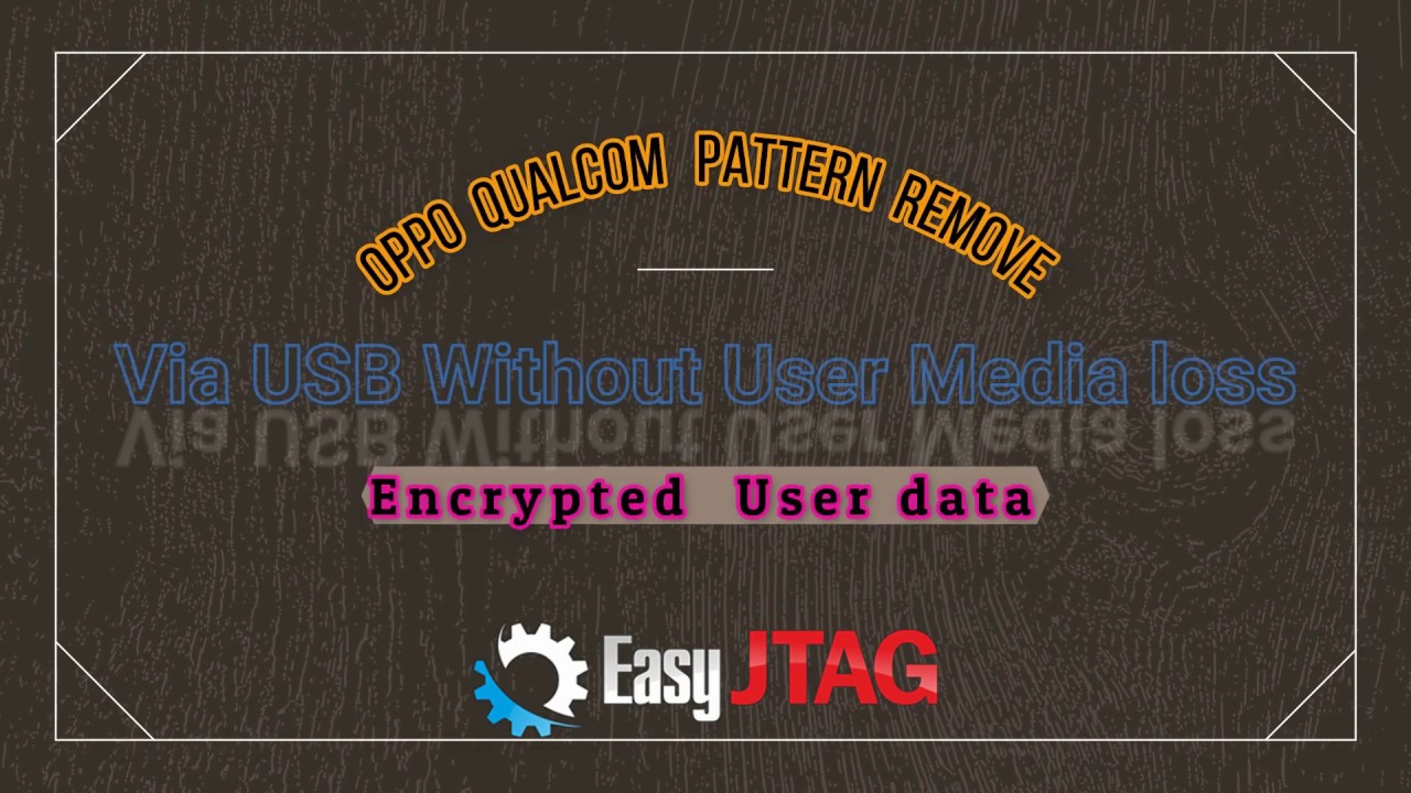 Pattern Remove without User Media Loss (Encrypted data)  via USB With EFM