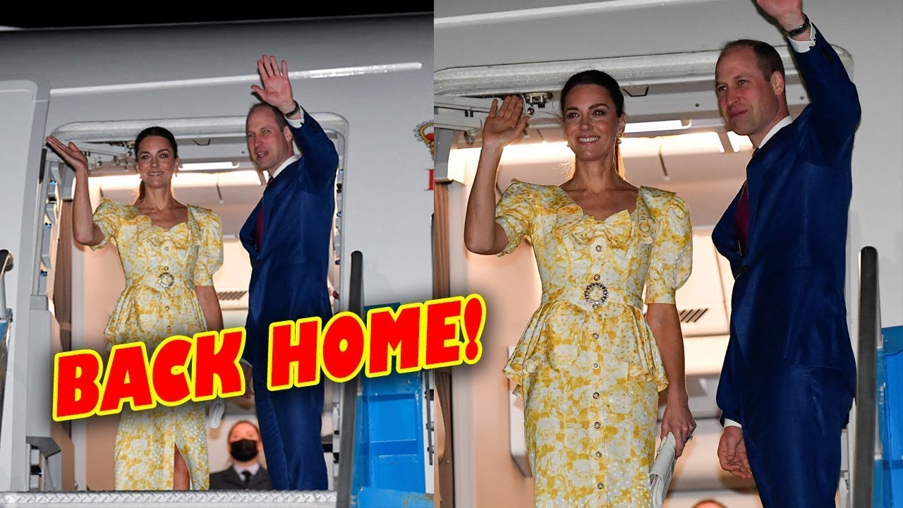 Prince William and Kate Fly Home from The Bahamas After Addressing Tour