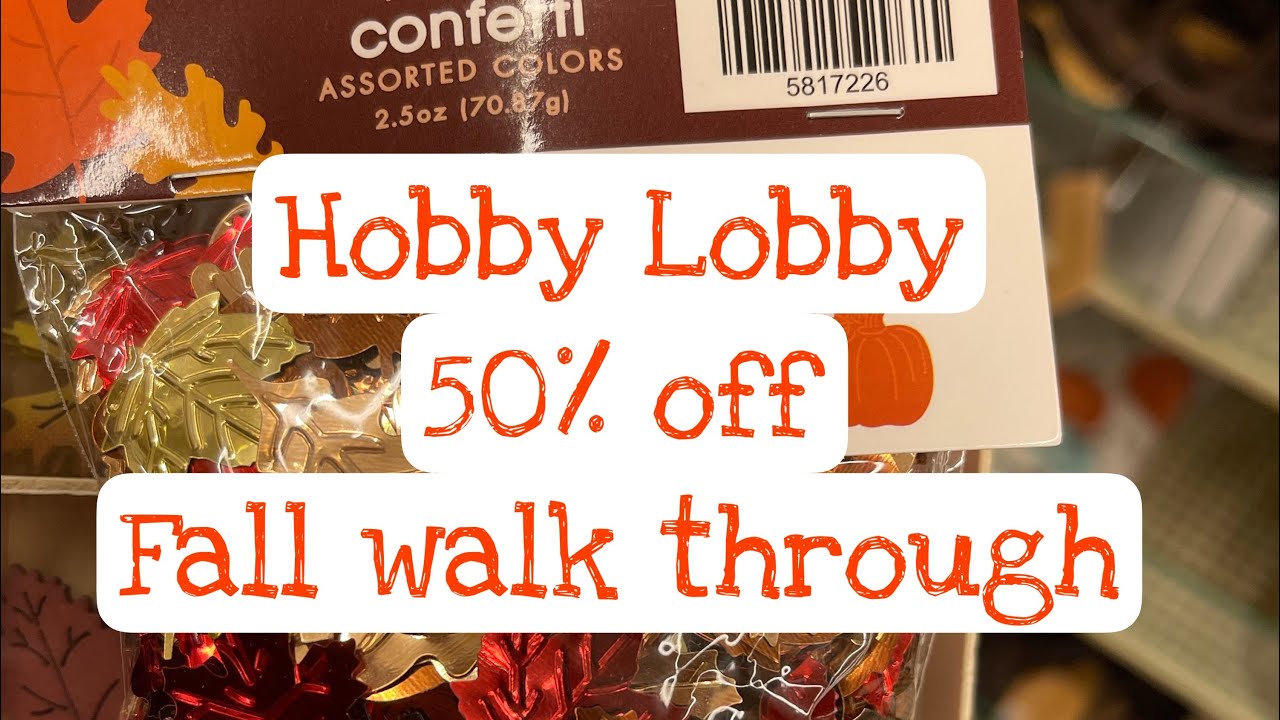 Hobby Lobby 50off Fall crafts mini Walk through YouTube
