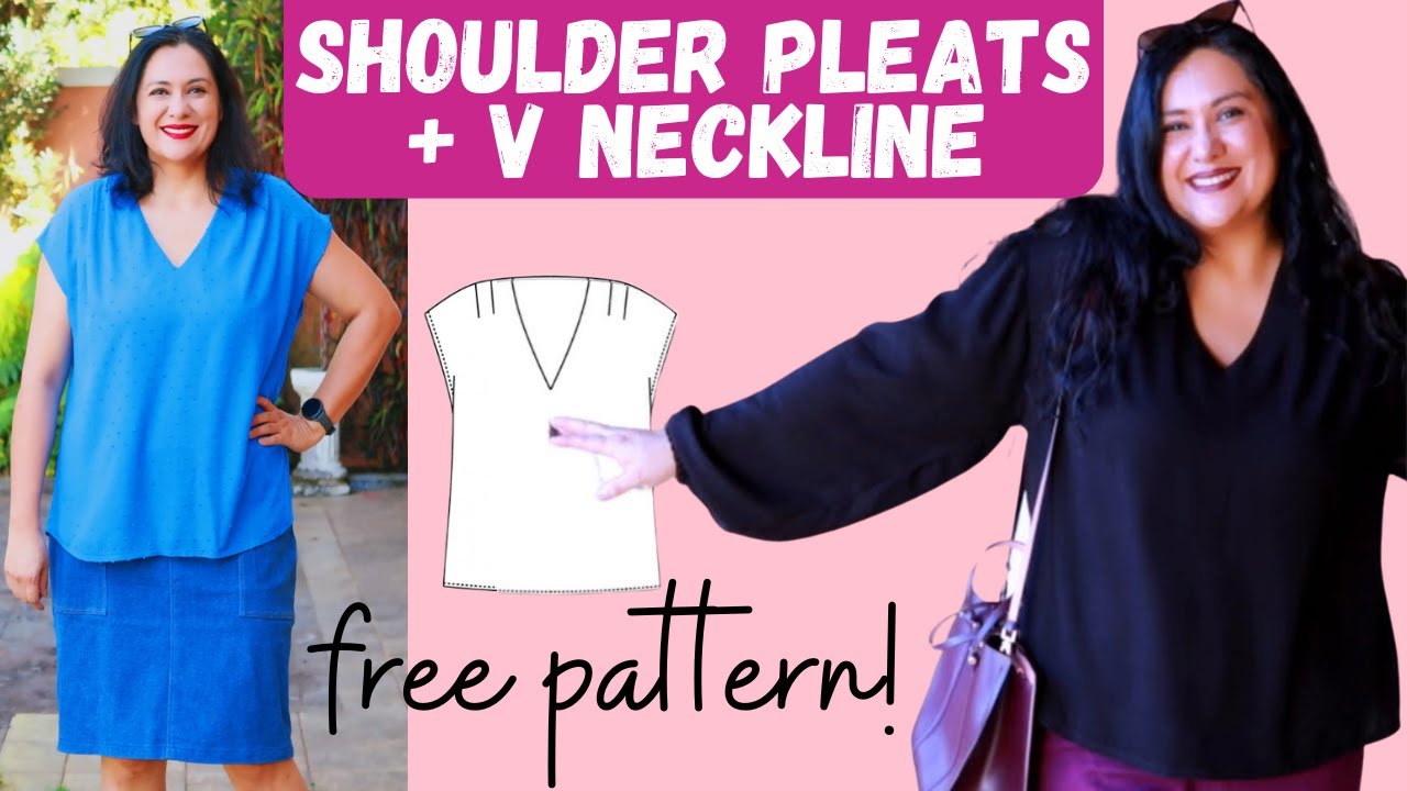 GORGEOUS easy FREE PATTERN! 3 Declic tops (Atelie Scammit). Adding sleeves for fun