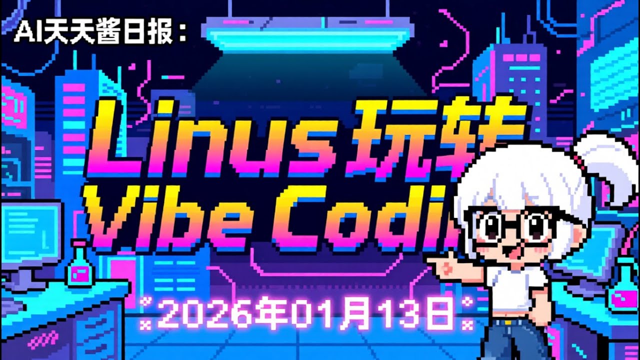 Linus真香警告！首个AI项目上线，具身智能国产模型全球登顶 【AI日报 2026-01-13】