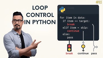 Loop Control in Python | break, continue, and pass Explained for AI/ML
