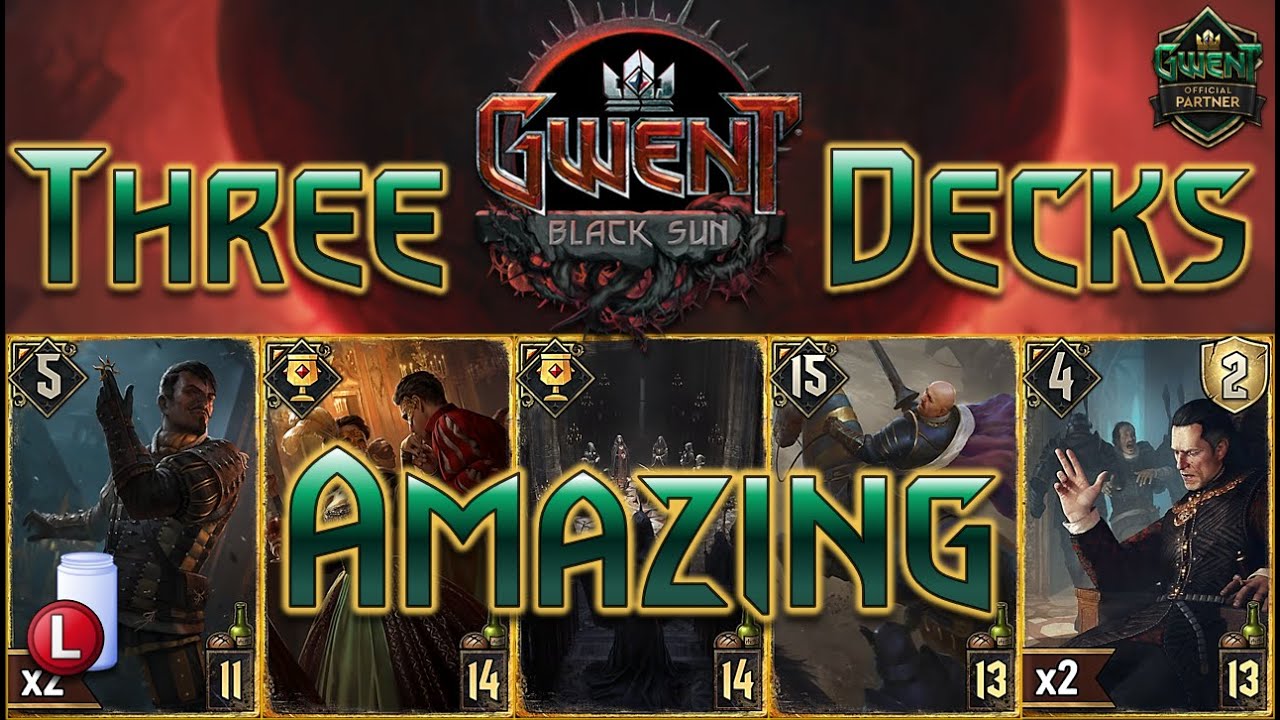 THREE AMAZING DECKS GWENT DOUBLE DOWN SEASONAL EVENT NILFGAARD DECK