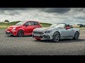 Abarth 595 Comp vs Abarth 124 Spider | Drag Races | Top Gear