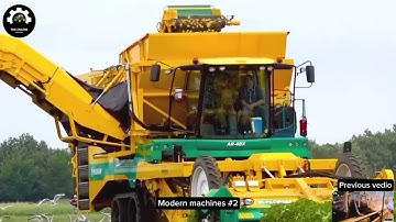 Modern machines that are at another level #2 |Chickens Gobble Up Barley Field With Combine Harvester