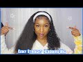 STRAIGHTENING HEADBAND WIG! *Curly to Straight* (How to Revert Back!)