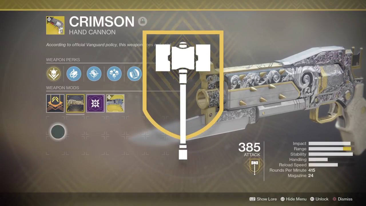 Destiny 2 - Crimson Catalyst Masterwork Farm