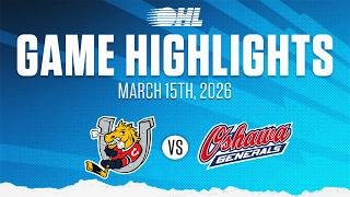 OHL Highlights: Barrie Colts @ Oshawa Generals Mar. 15, 2026