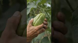 Look at this Chayote #natural #farming #chayote #gardening #shorts