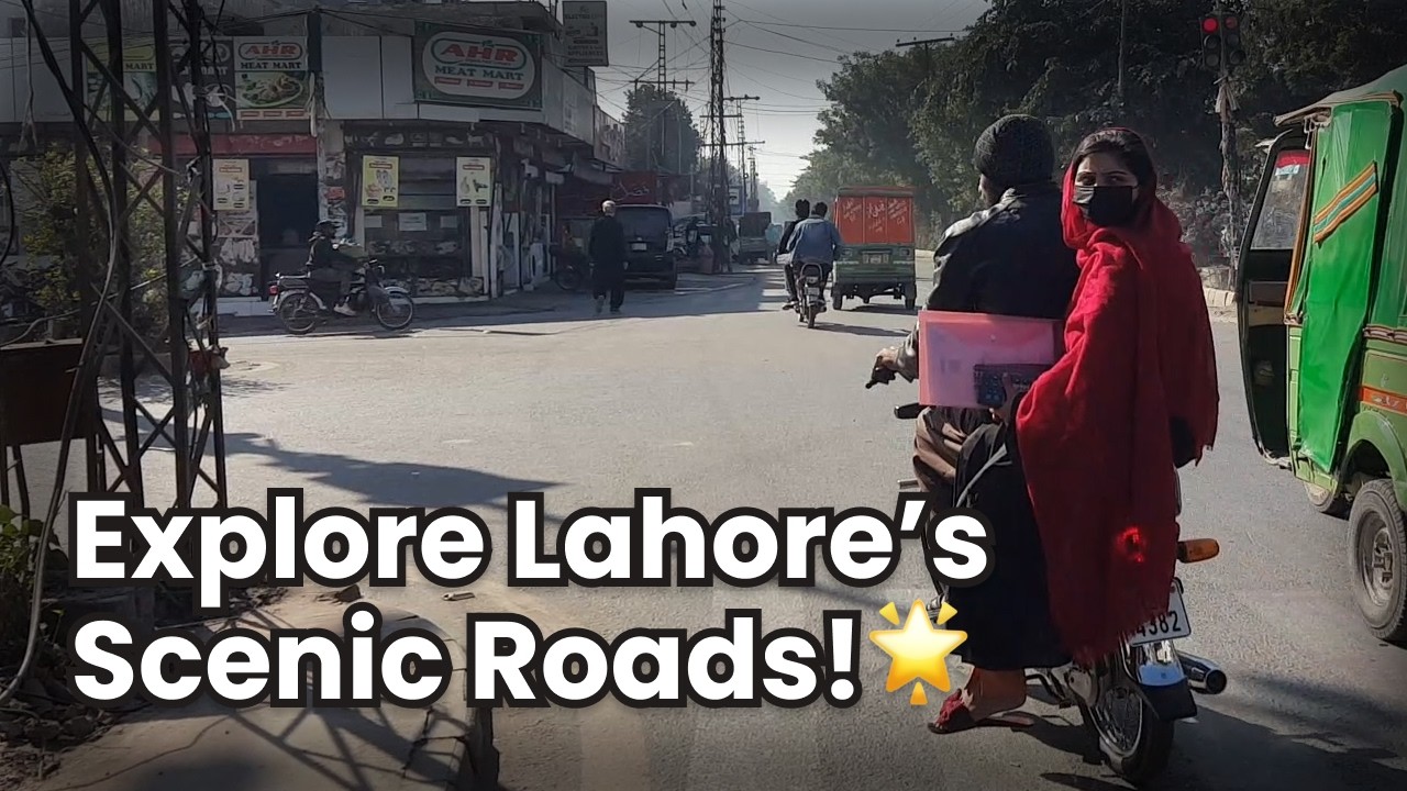 Lahore Drive 🚗 Pioneer Motors to Johar Town | Scenic Route Exploration 🛣️ Must-Watch!