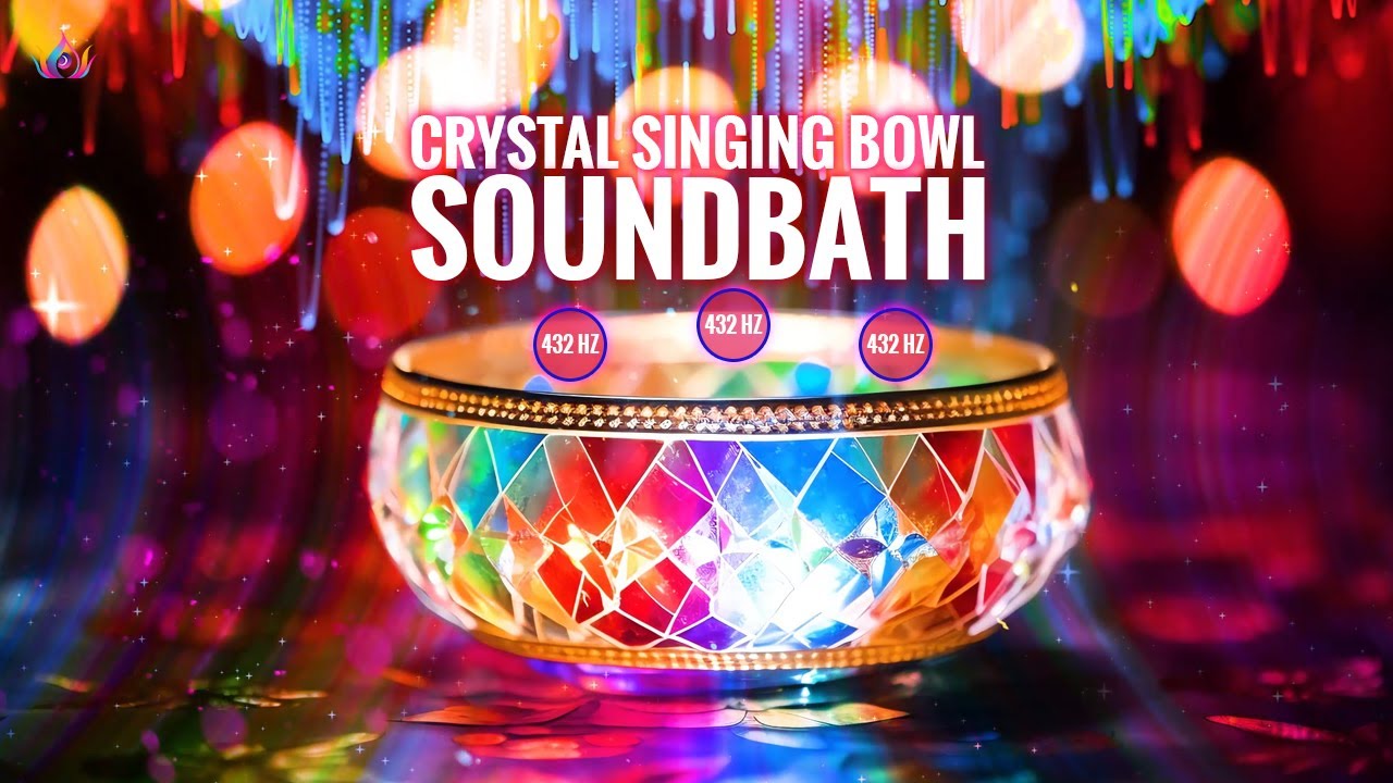 432Hz - Crystal Singing Bowl Soundbath | (No Talking, 4K) Sound Bath ...