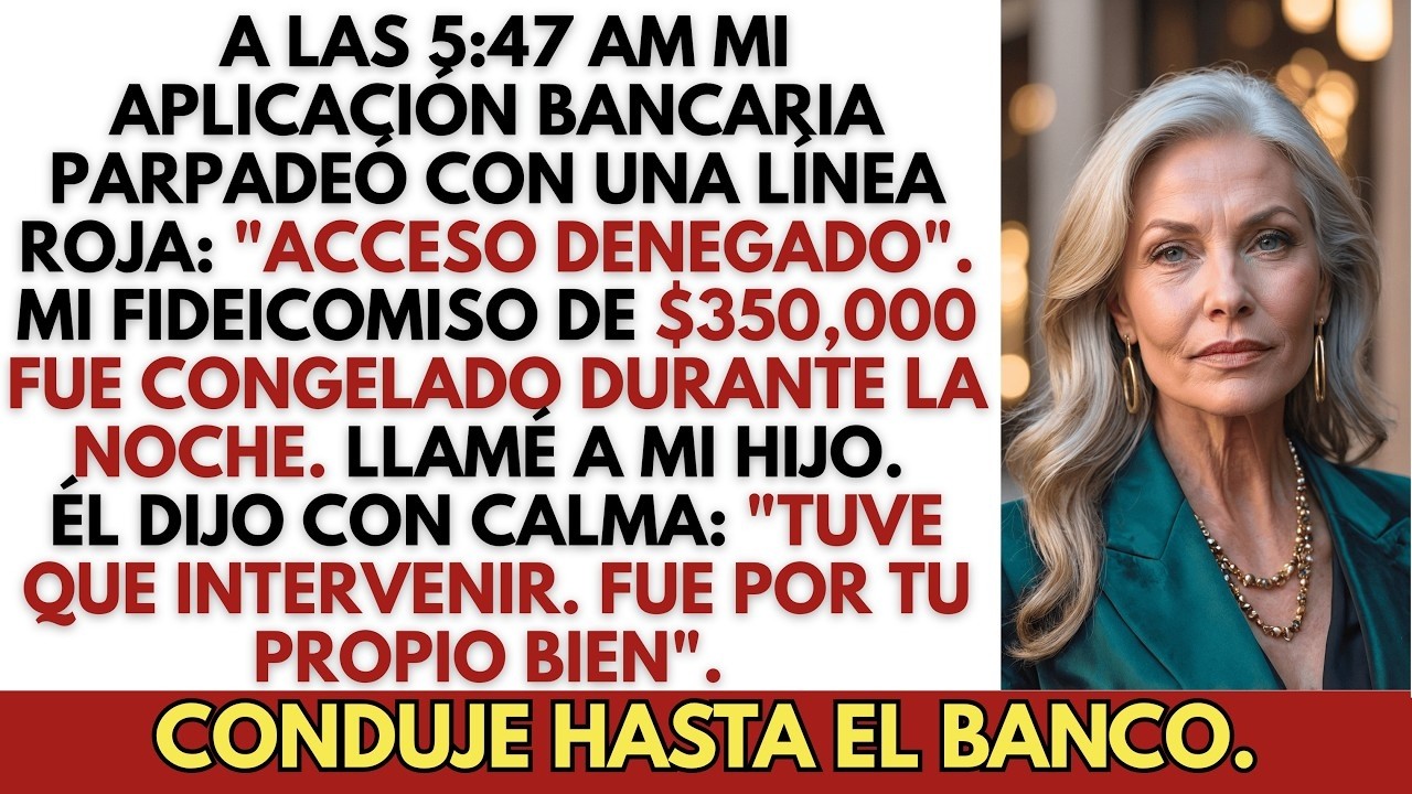 Mi aplicación bancaria mostró «ACCESO DENEGADO» — mi hijo había falsificado un poder notarial para quedarse con mi fortuna, pero no sabía que yo ya había descubierto su plan.