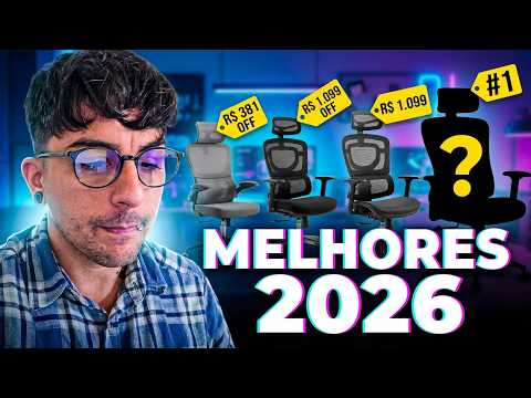 AS 4 MELHORES CADEIRAS CUSTO-BENEFÍCIO PARA HOME OFFICE E SETUP PARA COMPRAR EM 2026