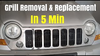 Jeep Liberty (KJ) Front Grill Removal & Replacement 2002 to 2007