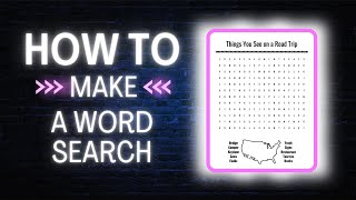 How to Make a Word Search Using Canva screenshot 3