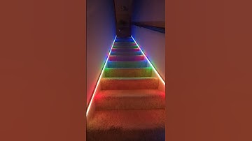 Stair lighting  #WLED #homeassistant #smarthouse #nodered #led