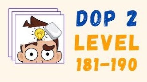 DOP 2: DELETE ONE PART || Latest Update Level 181 to 190 Solution 💯|| DOP 2 Gameplay 🎯