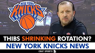 REPORT: Tom Thibodeau SHRINKING Rotation For NBA Playoffs + Knicks News After WIN vs. Bulls