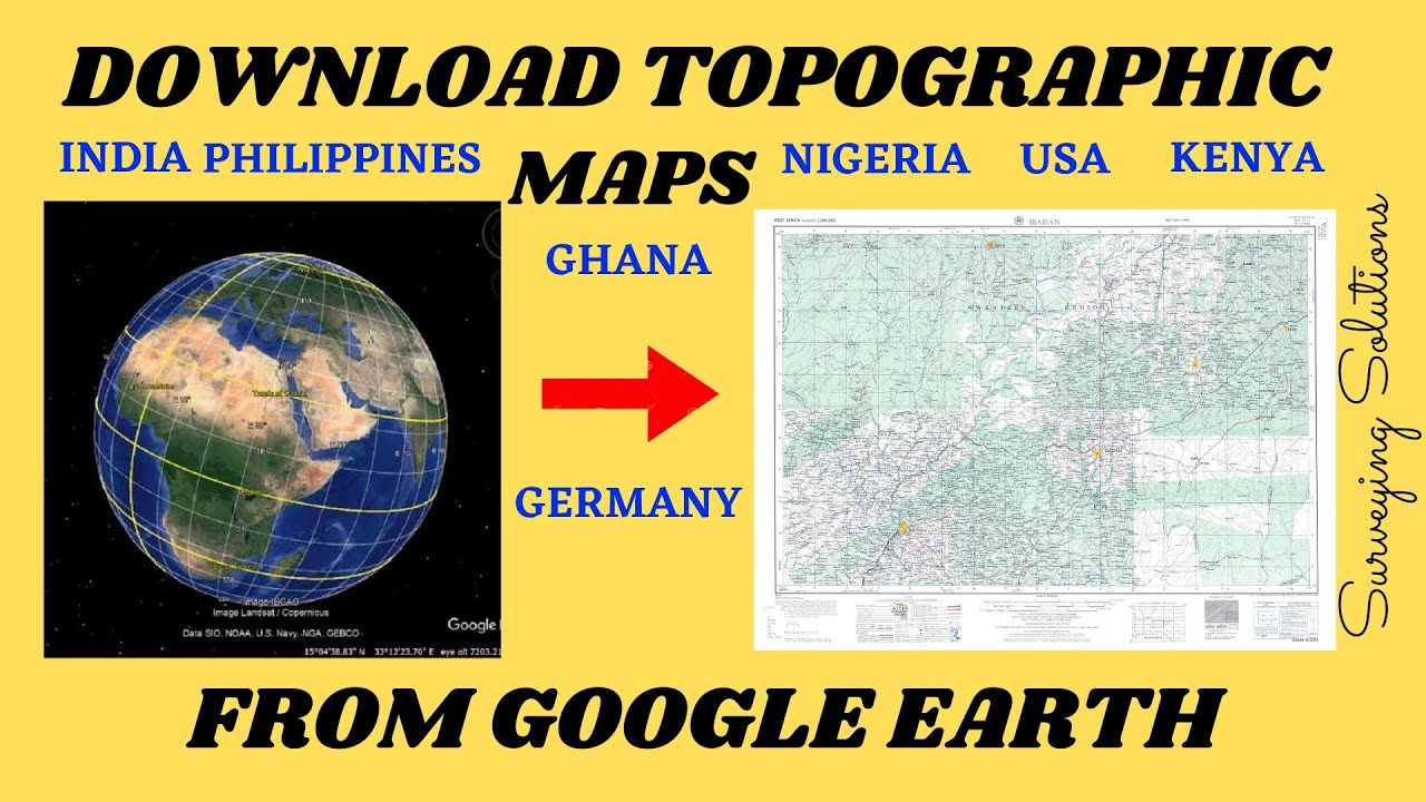 How to Download Topographic Maps from Google Earth  US Army KMZ - YouTube