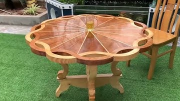 Video Tutorial To build A Table With Amazing Curves Will Make You Satisfied - Skillful woodworking